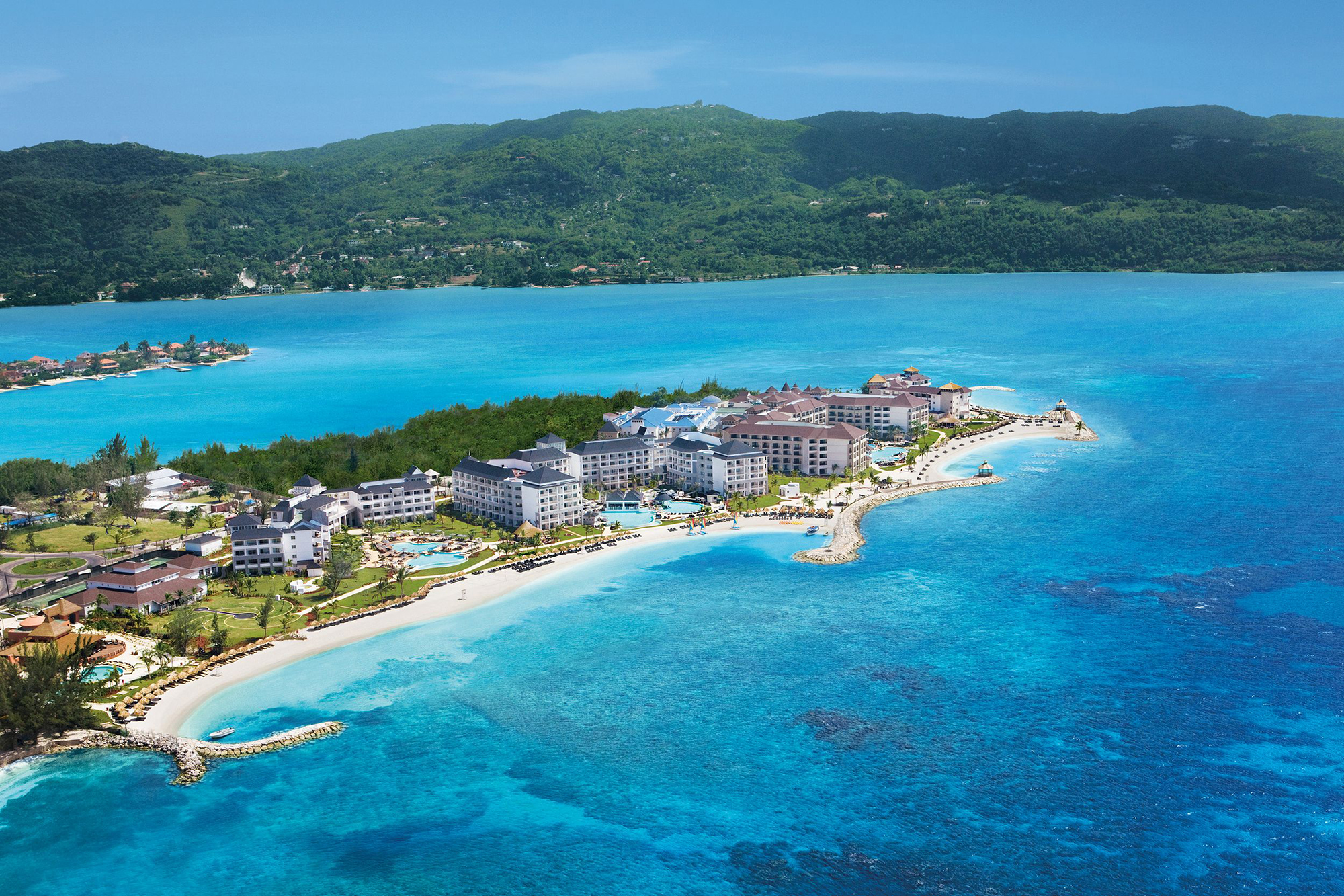aerial photo of Secrets Wild Orchid Resort